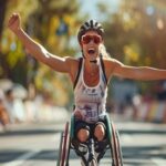 Rollstuhlsportlerin